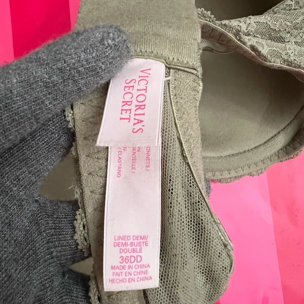 Victoria's Secret Sage Lace Lined Demi Bra